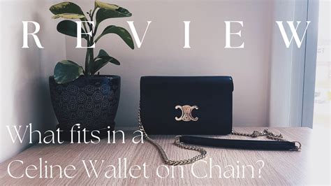 celine black wallet on chain|celine wallet review.